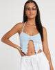 image de Shima Top in Crepe Baby Blue