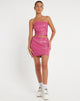 Image de la mini-jupe Ima en PU rose vif