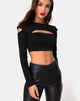 Image de Shink Crop Top in Black