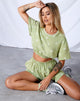 Image de Faw Crop Top in Small Graffiti Flower Sage