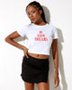 Image de Shrunk Tee in White in Your Dreams