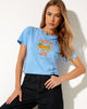 Image de Shrunk Tee in Ocean Blue Squeeze Me