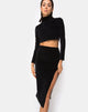 Image de Shureen Crop Top in Rib Black