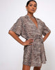 Image de Siare Shirt Dress in Croc Neutral Grey
