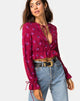 Image de Sibel Top in Magenta Rose Pink