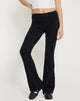 Image de Signe Regular Bootcut Tailored Trousers in Lycra Black