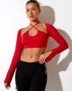 Image de Sira Crop Top in Racing Red
