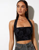 Image de Sisia Crop Top in Persian Night Black