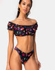 Image de Dita Bikini Bottom in Butterfly Floral