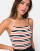 Image de Sol Bodice in Classic Stripe Horizontal