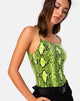 Image de Sol Bodice in Snake Lime