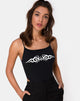 Image de Solemo Bodice in Black with White Tribal