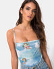 Image de Sol Bodice en Angel Velvet Blue