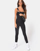 Image de Solita Unitard in Pinstripe Black