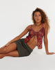 Image de Soren Cami Top in Abstract Paisley Red