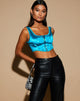 Image de Elci Corset Top in Spandex Blue