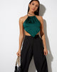 Image de Spence Top in Satin Forest Green