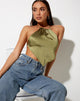Image de Spence Top in Satin Olive Green