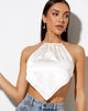 Image de Spence Top en satin ivoire