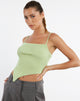 Image de MOTEL X JACQUIE Top Suhari en tricot côtelé Pastel Lime