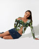 image de Sujata Cardi dans Xray Blurred Daisy Green