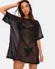 Image de Sunny Kiss Tee in Crystal Net Black