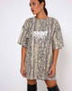 Image de Sunny Kiss Tee en Acid Snake Clear Sequin