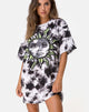Image de Sunny Kiss Tee in Tie Dye Celestial Lime