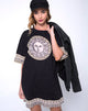 Image de Sunny Kiss Oversize Tee in Eclipse Placement