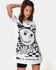 Image de Sunny Kiss Tee en blanc et noir Dream Scape