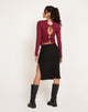 Image de Suratmi Long Sleeve Top in Plum