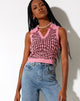 Image de Syafa Tank Top in Wavey M Pink