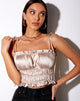 Image de Silvia Cami Top in Satin Champagne