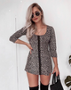 Image de Camisa Swing Dress in Ditsy Rose Black