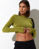 image de Tadita Crop Top in Crepe Lime