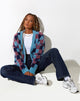 image de Talana Cardi en Check Blue Tones
