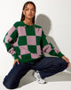 Image de Tamari Sweatshirt en rose et vert