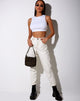 Image de Tasve Crop Top in Rib White