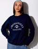 Image de Ted Sweatshirt in Navy Emotionally Unavailable
