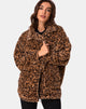 Image de l'ours Teddy Manteau de fourrure en léopard marron