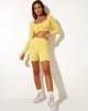 Image de Sarma Short en Pointelle Lemon Diamond Shape