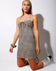 Image of Tesla Slip Dress in Mini Croc Tan