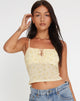 Image de Tiava Cami Top in Gingham Floral Yellow