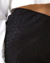 Satin Ditsy Rose Noir