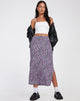image de Tindra Midi Skirt in Lilac Blossom