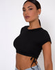Image de Tiner Crop Top in Rib Black