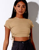 Image de Tiner Crop Top in Rib Cocoa