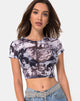 Image de Tiney Crop Top in Cherub Mesh