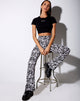 Image de Tiney Crop Tee en noir Virgo Diamante