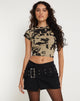 Image de Tinsi Crop Top in Ghost Girl London Fog